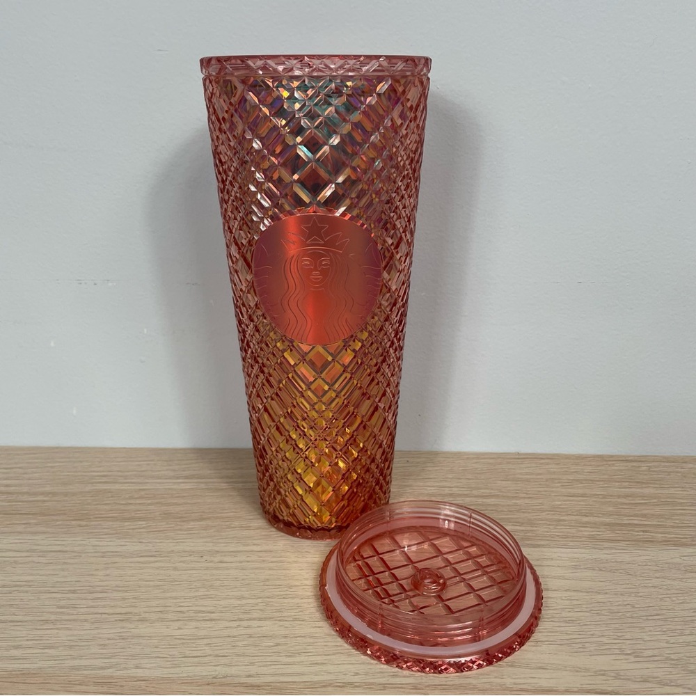 Starbucks Rose Gold/Blush Pink Jeweled Studded Tumbler